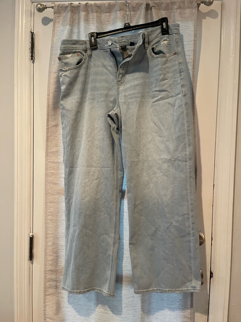 American Eagle Outfitters Light Wash Straight Jeans